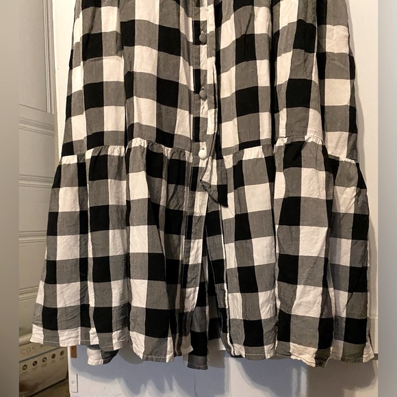 🖤🤍Lane Bryant - Spring Gingham Button-Front Midi Dress - Picture 5 of 8